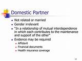 Photos of Spouse Domestic Partner Life Insurance