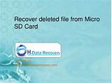 Micro Sd File Recovery
