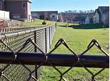 Images of Brown Coated Chain Link Fence