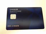 Chase Sapphire Visa Credit Card Images