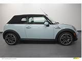 Pictures of Ice Blue Convertible Mini Cooper