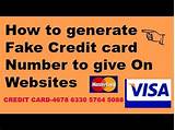 Get Fake Credit Card Numbers Pictures