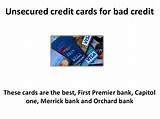 Credit Cards To Repair Bad Credit Images