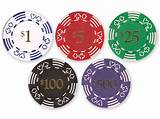 Pictures of Casino Chips Color Value
