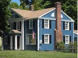 Pictures of Heritage Blue Vinyl Siding