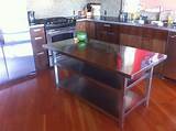 Kitchen Island Stainless Steel Pictures