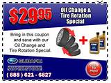 Pictures of Oil Change Tire Rotation Specials