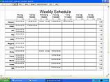 Pictures of Weekly Employee Shift Schedule Template