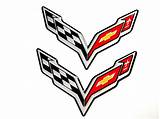 Images of Corvette Logo Sticker