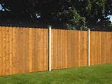 Dog Eared Wood Fence Panel