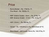 Green Plywood Price List
