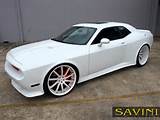 White Challenger With White Rims Images