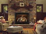 Open Gas Fireplace Inserts Photos