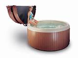 Round Hot Tub Cover Lifter Photos