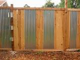 Images of Metal And Wood Fence