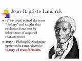 Jean Baptiste Lamarck Theory Evolution Pictures