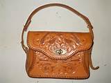 Vintage Hand Tooled Leather Purse Images