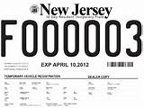 Temporary Car License Plate Photos