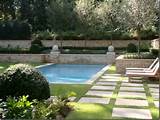 Rectangle Swimming Pool Landscaping Pictures