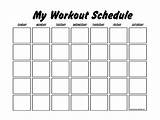 Fitness Workout Schedule Template Pictures