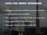 The Advantages Of Fossil Fuels