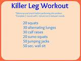 Leg Workout Videos Pictures