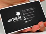 Business Card Examples With Social Media Photos