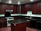 Clean Cherry Wood Cabinets Photos