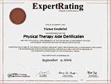 Pictures of Physical Therapy Assistant Certification Online