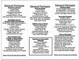 Wedding Catering Menu Packages Photos