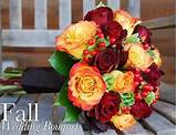 Photos of Fall Flower Bridal Bouquets