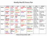 Fitness Workout Meal Plan Images