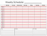 Images of Make A Weekly Schedule Online