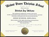 Photos of Belford High School Diploma