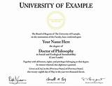 Fake Doctorate Degree Pictures