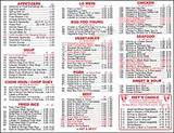 Pictures of Chinese Restaurant Menu With Pictures