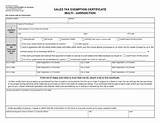 State Sales Tax Exemption Form Ohio Pictures