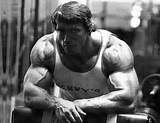Photos of Arnold Schwarzenegger Bodybuilding Training