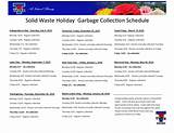 Pick Up Schedule For Waste Management Photos