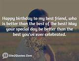 Pictures of Happy Birthday To My Best Friend Quotes