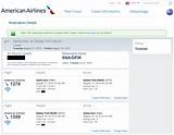 American Airline Flight Reservation Pictures