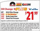 Valvoline Oil Change Tire Rotation Price Photos