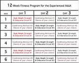 Muscle Workout Schedule Weekly Images