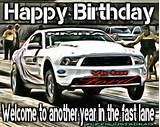 Racing Car Happy Birthday