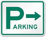 Photos of Directional Parking Signs