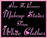 How To Remove Makeup From White Clothes Images