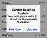 Pictures of What Is Carrier Settings Update On Iphone