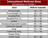 Images of What Are Mattress Sizes