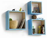 Square Floating Wall Shelves