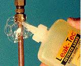 Images of Gas Leak Bubble Test